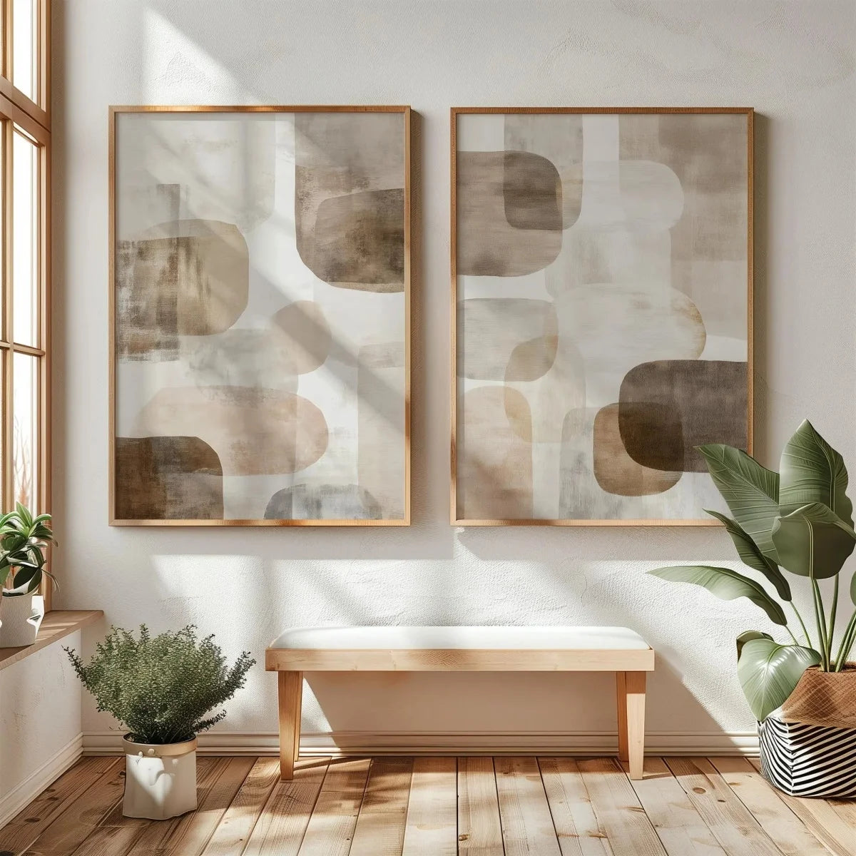 Abstract Mountain Canvas Wall Art (Set of 2)
