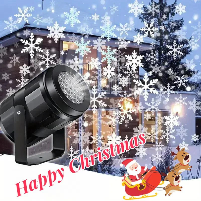USB Snowflake Projector Light – Christmas Night Light