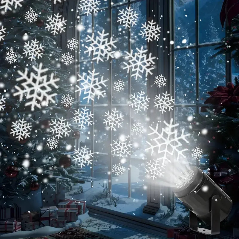 USB Snowflake Projector Light – Christmas Night Light