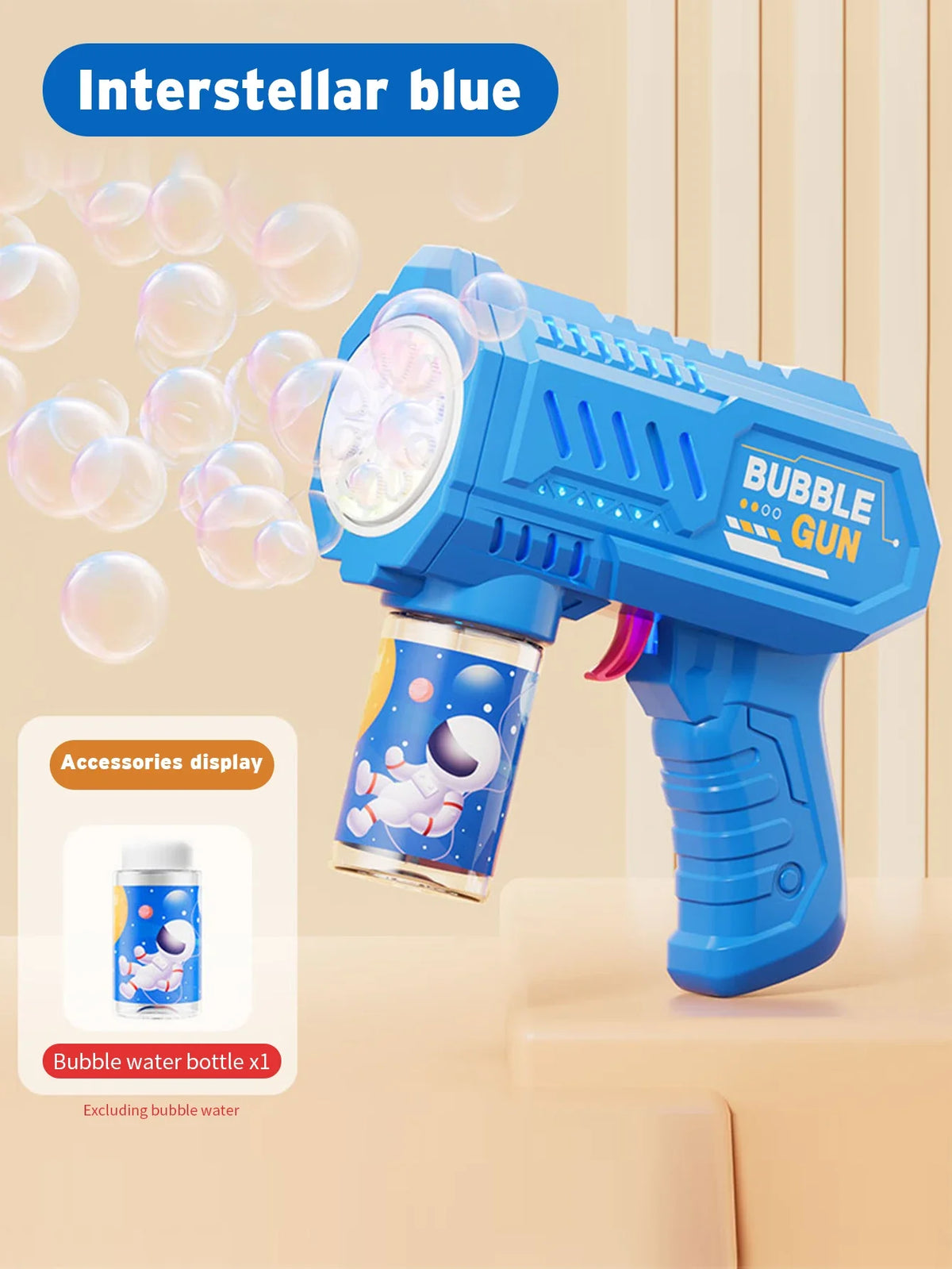 Automatic Light-Up Bubble Machine for Kids