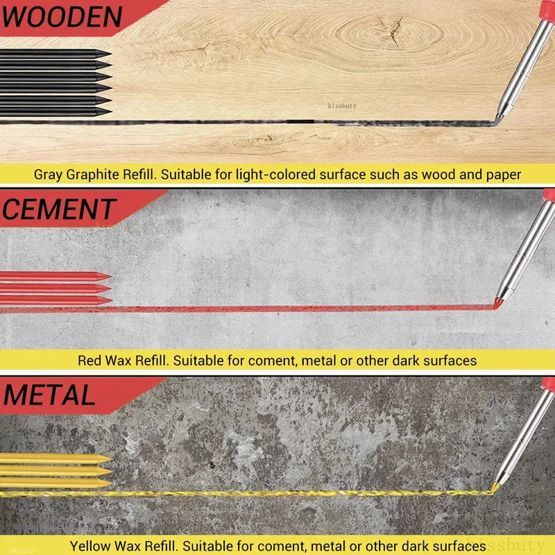 Carpenter Mechanical Pencil with Built-In Sharpener