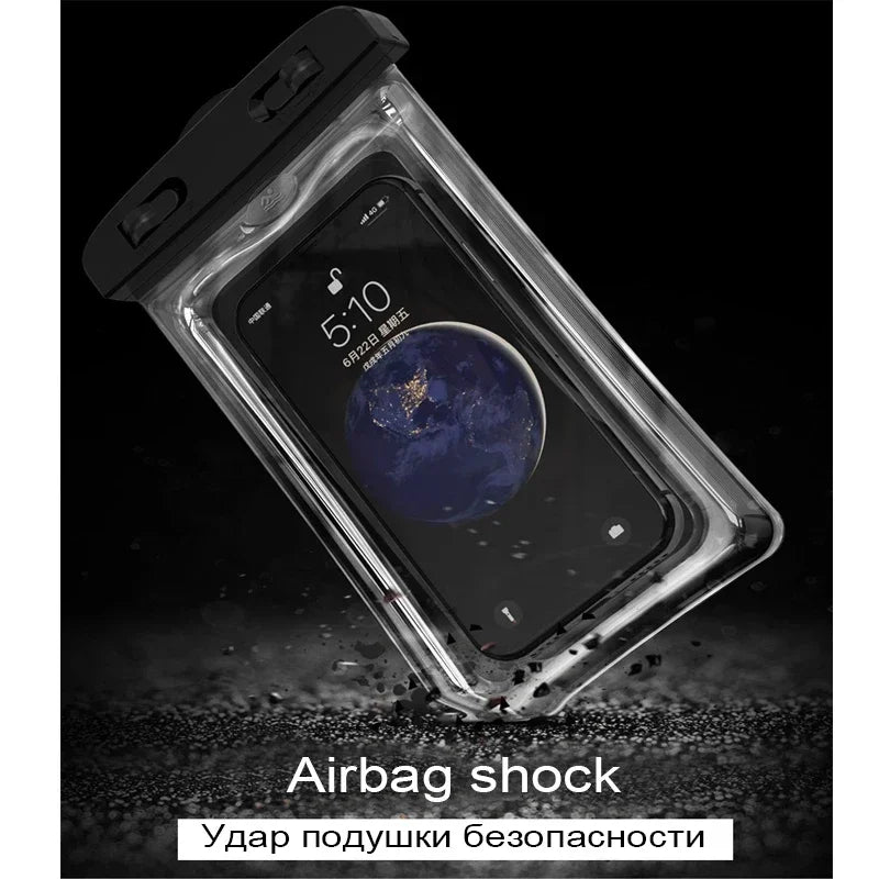 Waterproof Phone Pouch – Touchscreen Friendly, Glow Edge
