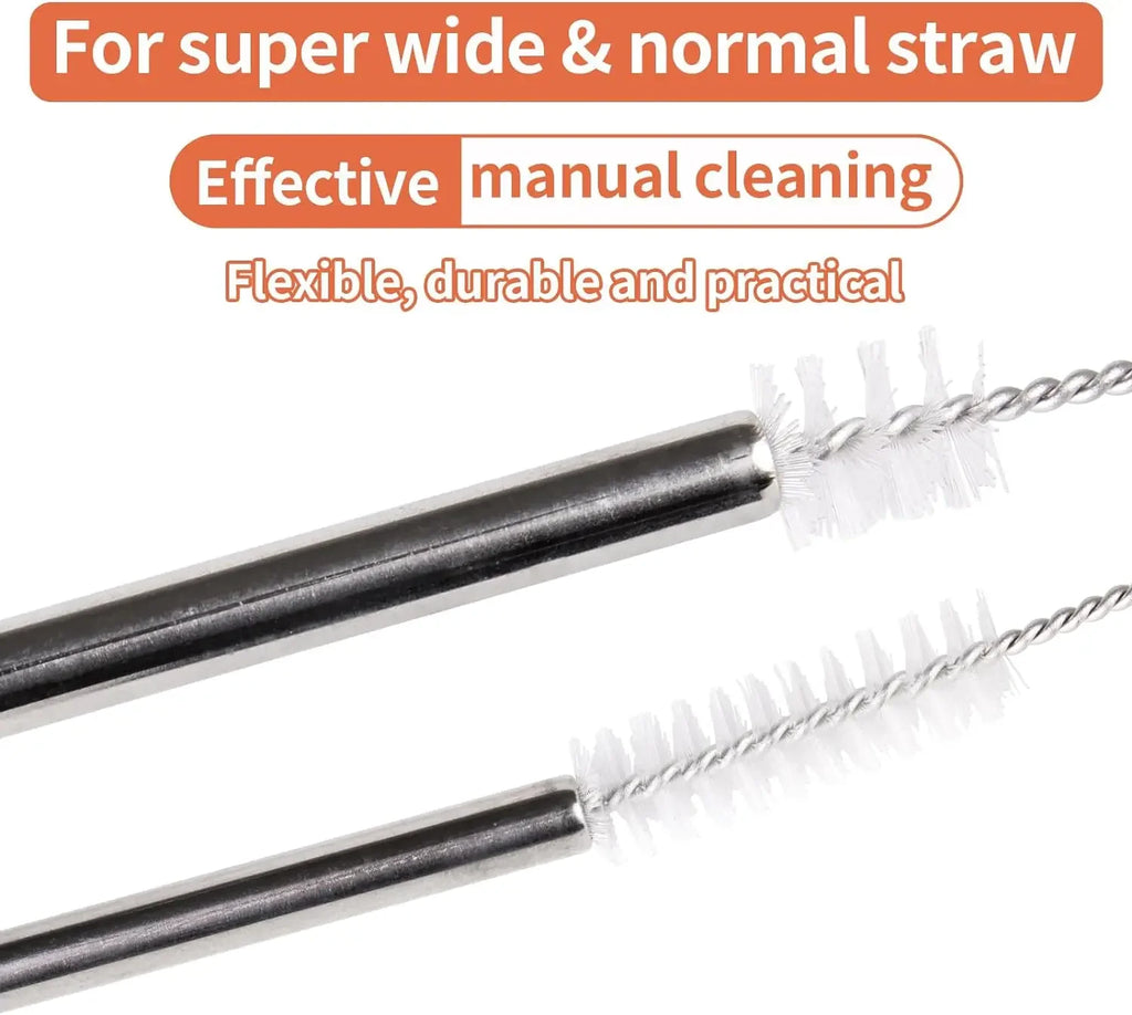 Reusable Straw & Tube Cleaning Brush Kit