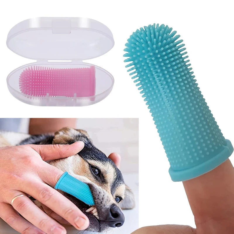 Pet Finger Toothbrush Kit – Soft Silicone