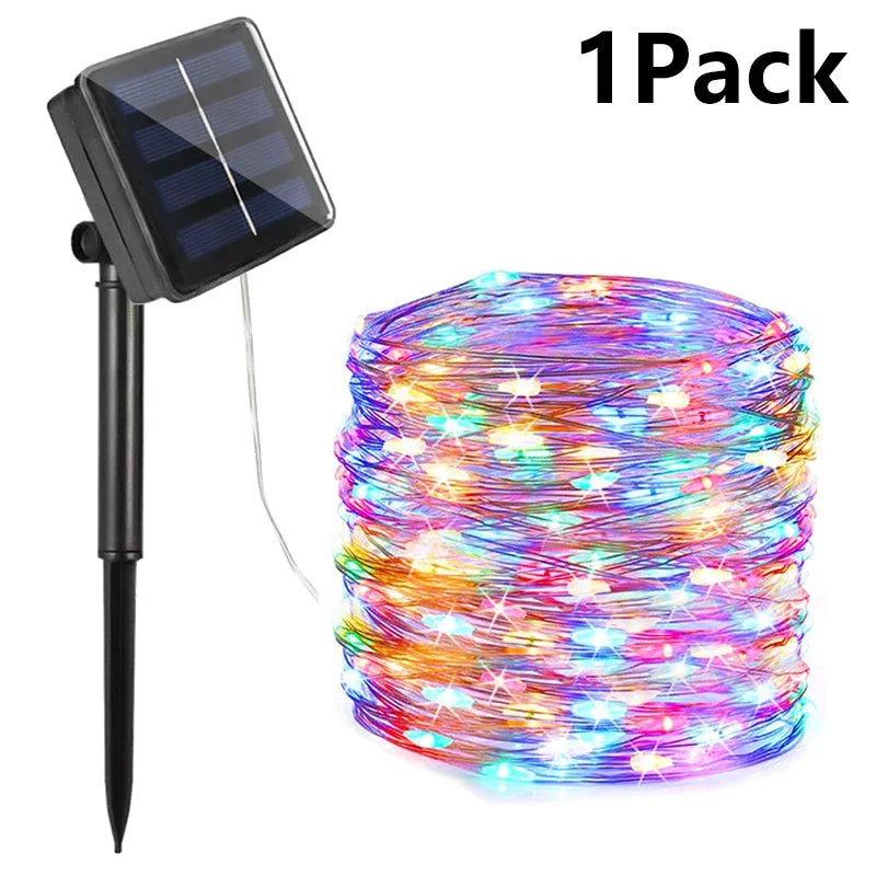 Solar Outdoor Fairy String Lights – Waterproof