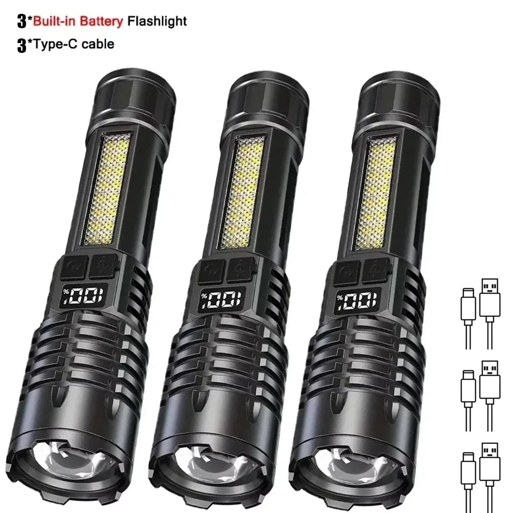 High-Power COB LED Work Light – USB-C Rechargeable