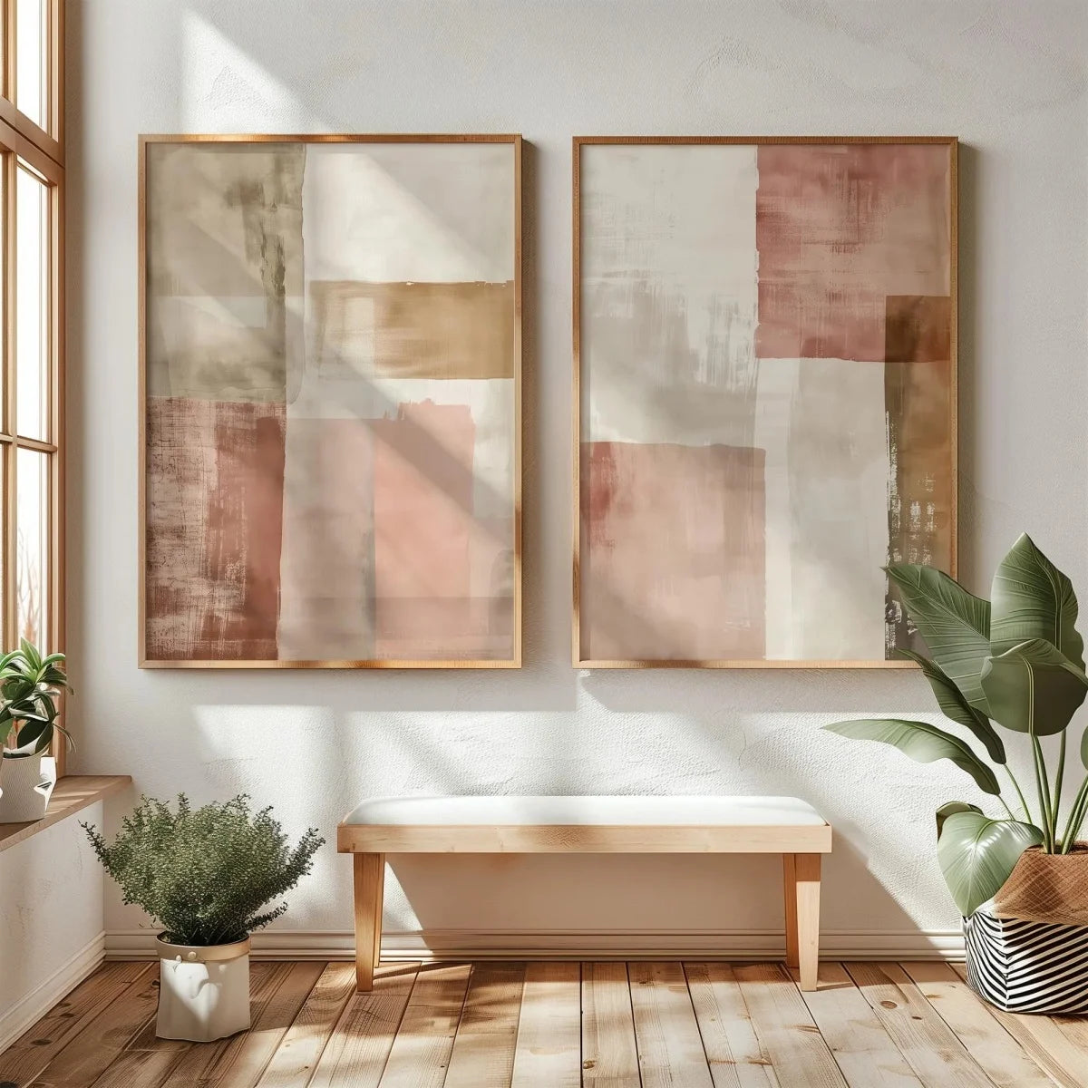 Abstract Mountain Canvas Wall Art (Set of 2)