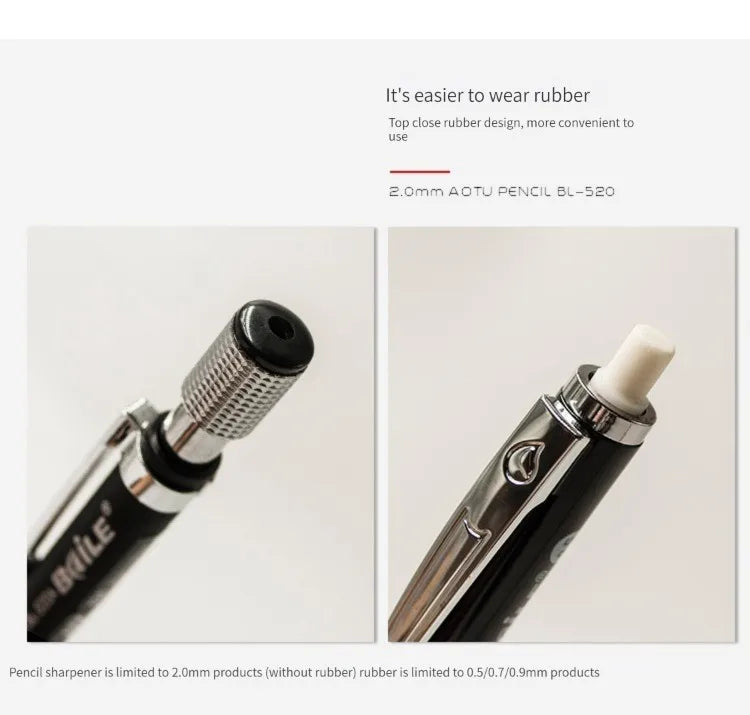 2.0 mm Mechanical Pencil Set with Lead Refills