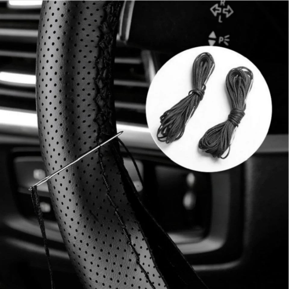 DIY Leather Steering Wheel Cover