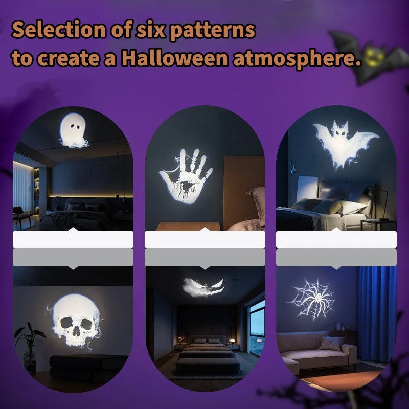 Halloween Ghost Projector Night Light – USB