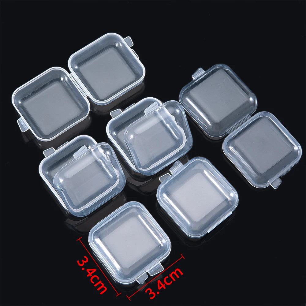 Mini Clear Storage Boxes – Jewelry & Small Parts (Set)