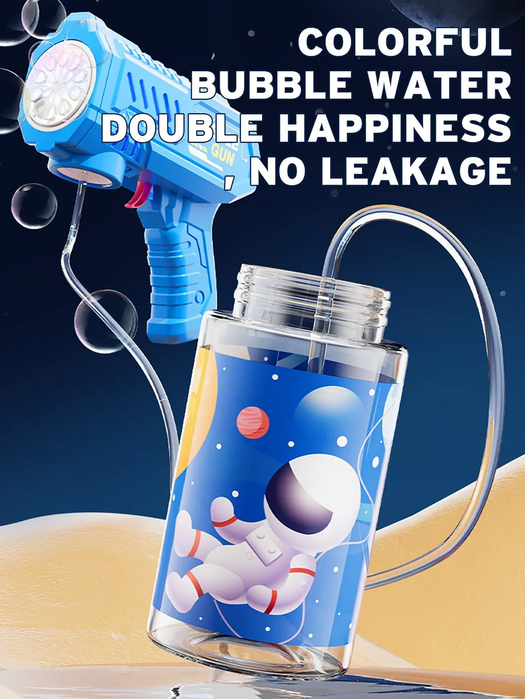 Automatic Rocket Bubble Gun – Kids Outdoor Toy