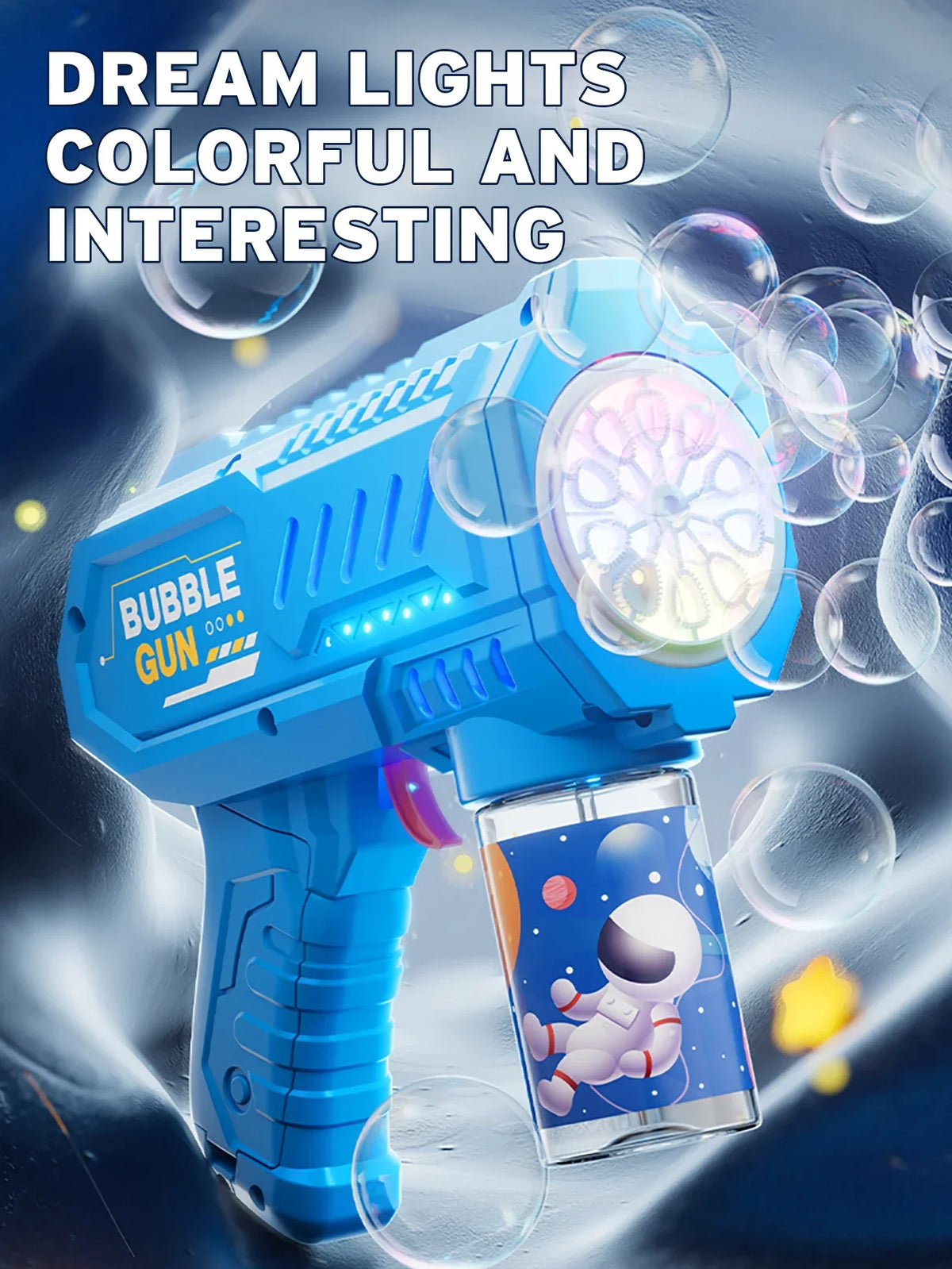 Automatic Rocket Bubble Gun – Kids Outdoor Toy