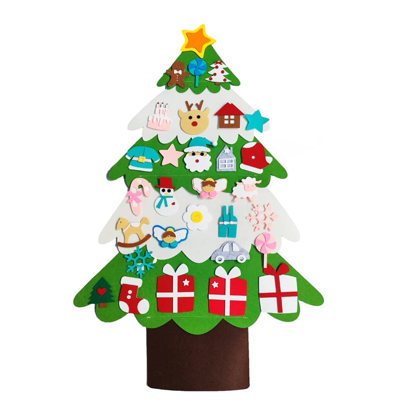 DIY Felt Christmas Tree for Kids – Wall Décor