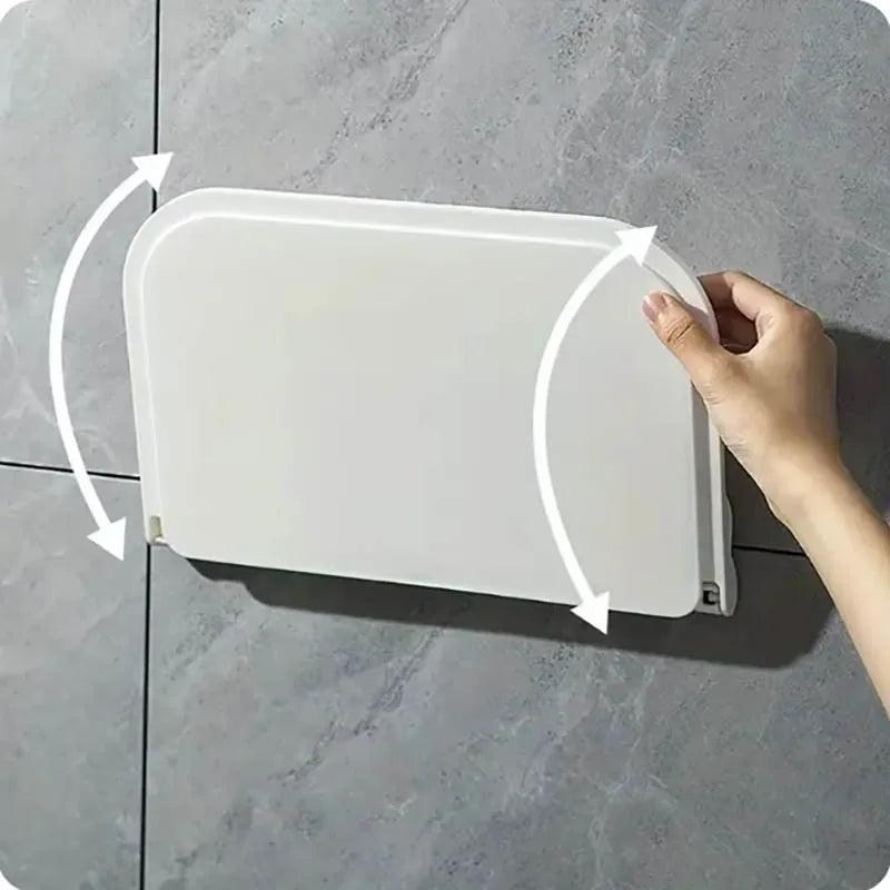 Foldable Wall-Mounted Shelf – Bathroom & Kitchen