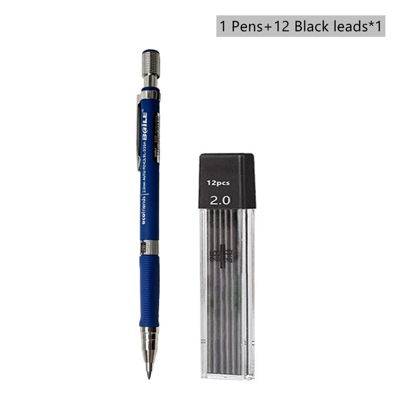 2.0 mm Mechanical Pencil Set with Lead Refills