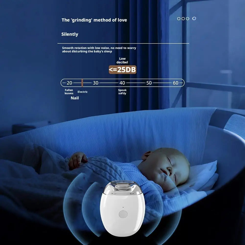 Electric Baby Nail Trimmer with LED Light – Safe & Quiet