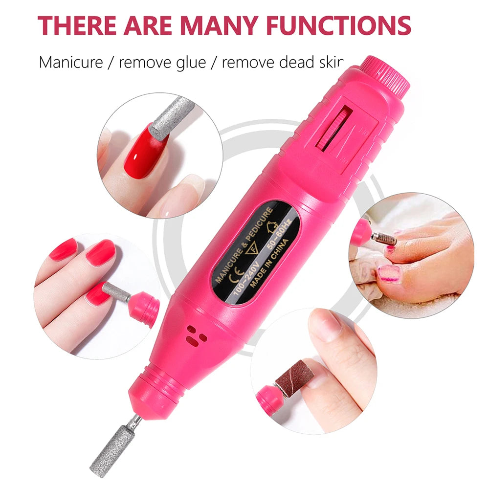 Electric Nail Drill Kit – Portable Manicure & Pedicure Set