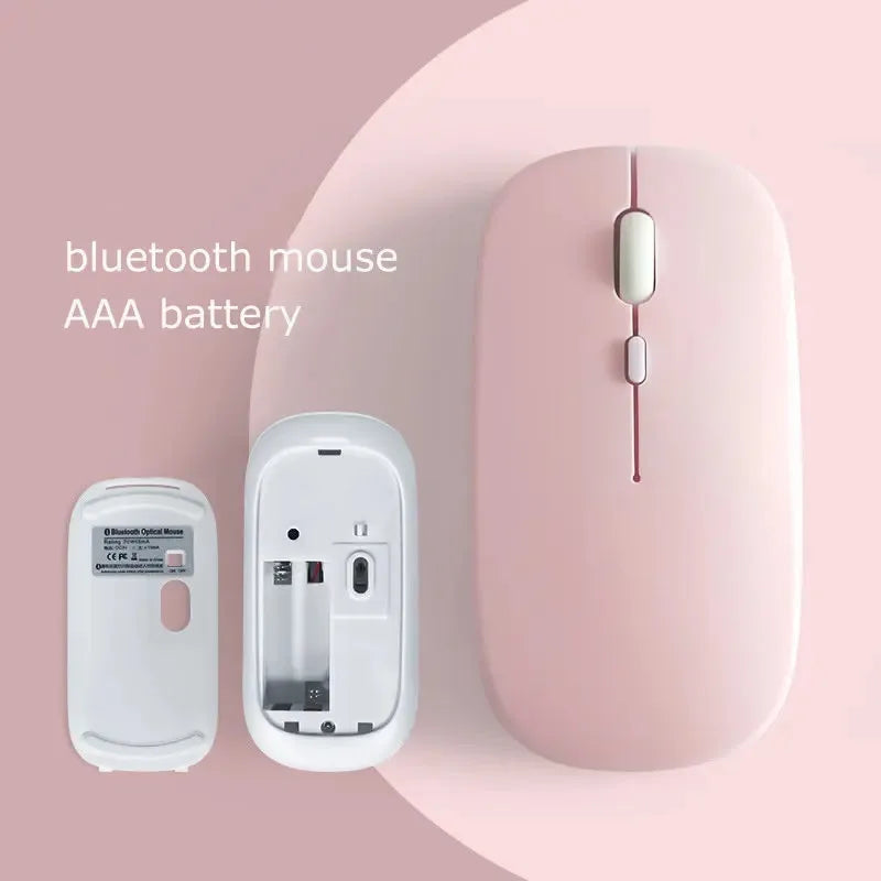 Silent Wireless Bluetooth Mouse – Slim & Portable