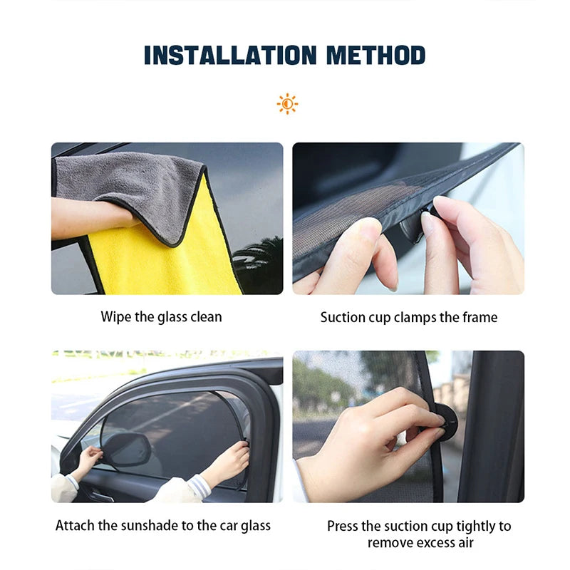 Car Side Window Sun Shades (2 pcs)
