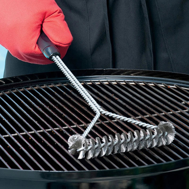 Stainless Steel BBQ Grill Brush & Scraper