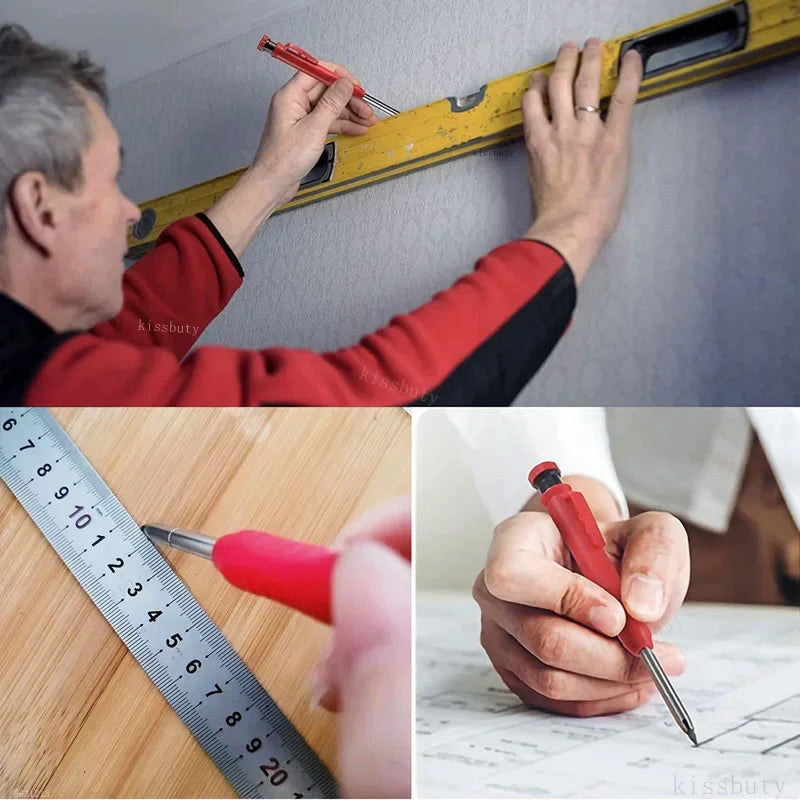 Carpenter Mechanical Pencil with Built-In Sharpener