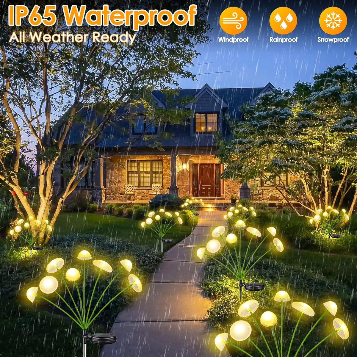 Solar Mushroom Garden Lights – Waterproof Outdoor Decor