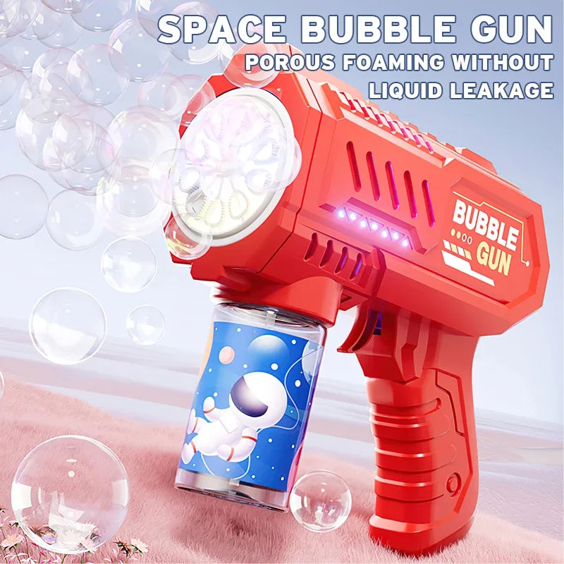 Automatic Light-Up Bubble Machine for Kids