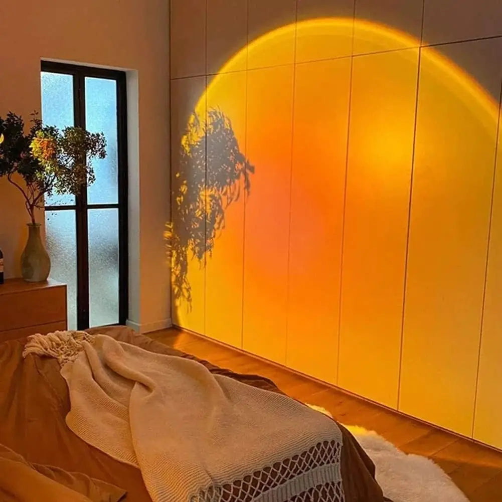 Sunset Projection Lamp – USB Mood Light for Bedroom