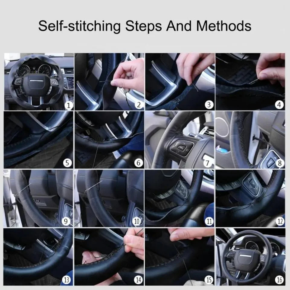 DIY Leather Steering Wheel Cover