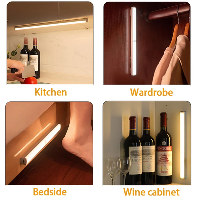 Wireless Motion Sensor LED Light – USB-C Rechargeable