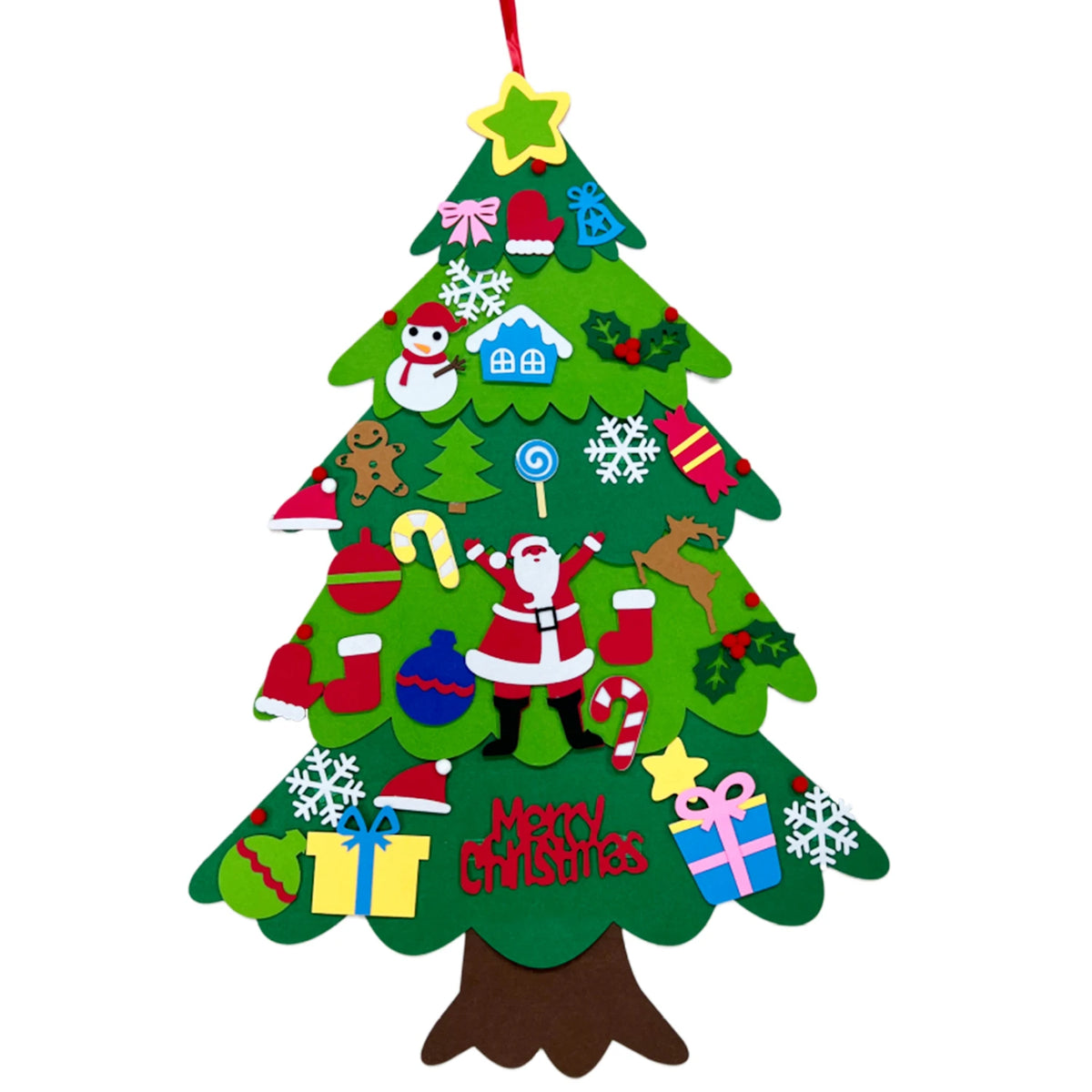 DIY Felt Christmas Tree for Kids – Wall Décor