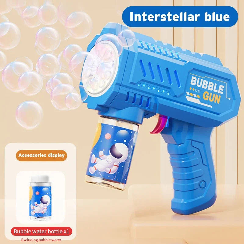 Automatic Light-Up Bubble Machine for Kids