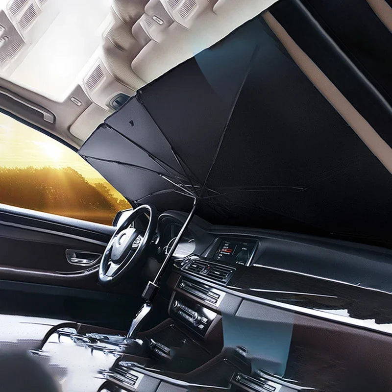 Retractable Windshield Sun Shade