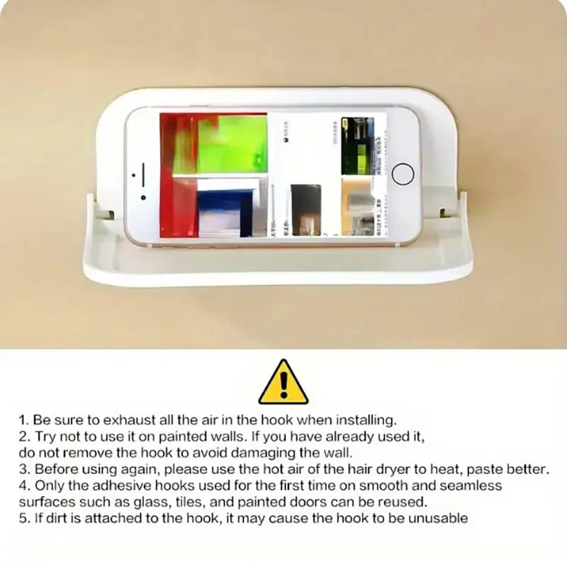 Foldable Wall-Mounted Shelf – Bathroom & Kitchen