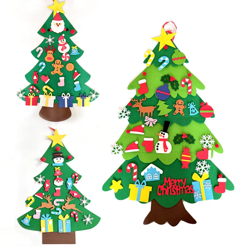 DIY Felt Christmas Tree for Kids – Wall Décor