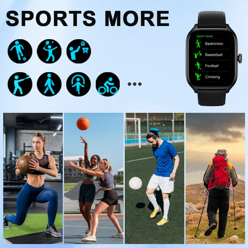 H9 Smartwatch – Bluetooth Calls, Heart Rate & SpO2, Calorie Tracking