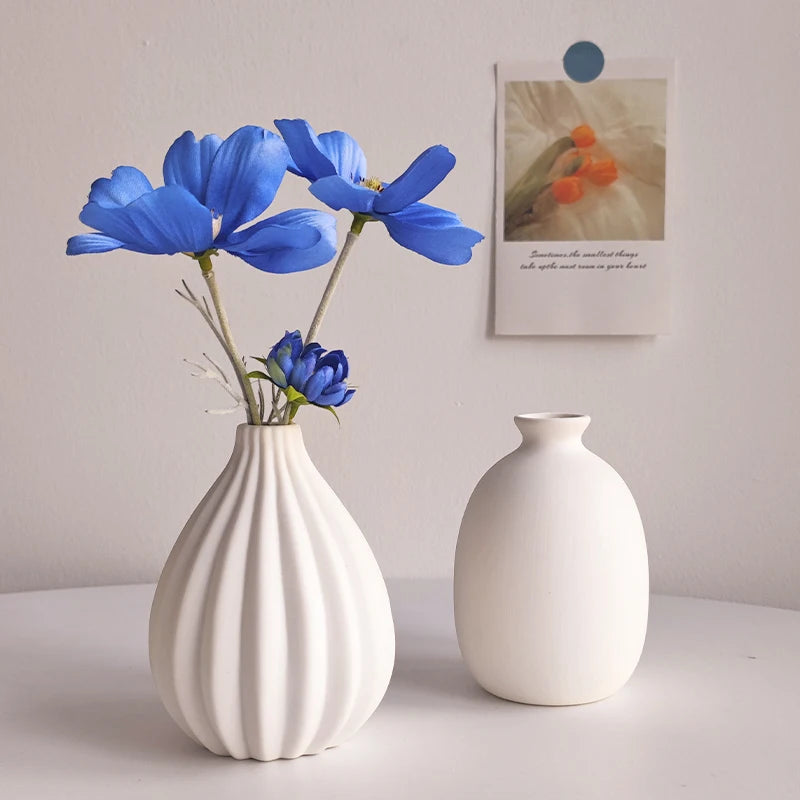 Nordic White Ceramic Vase