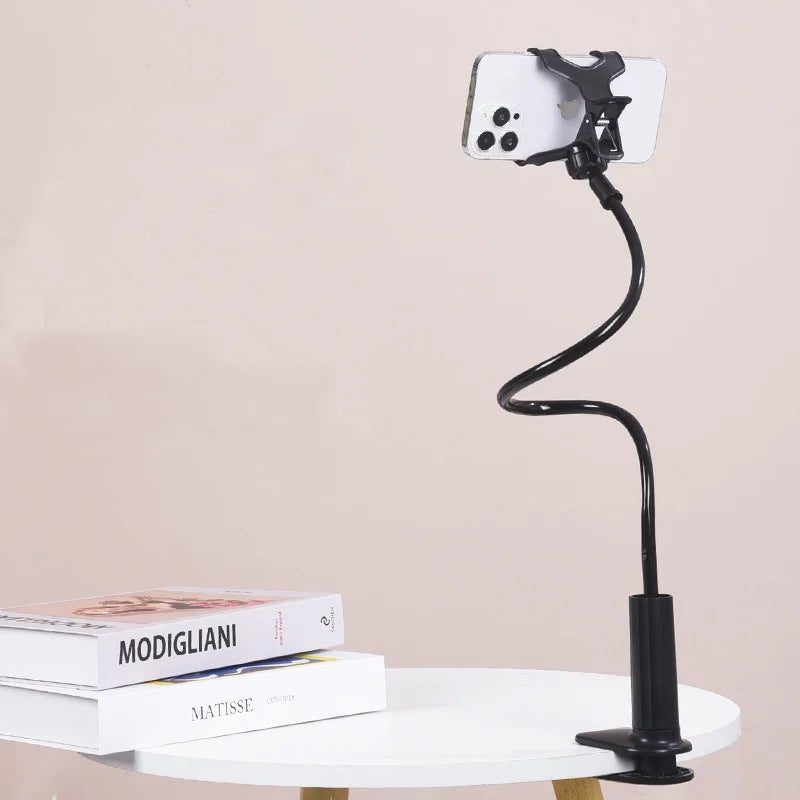 Flexible Long-Arm Phone Holder for Bed & Desk