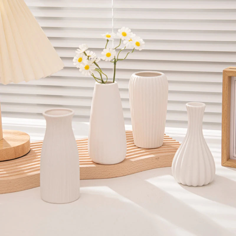 Nordic White Ceramic Vase