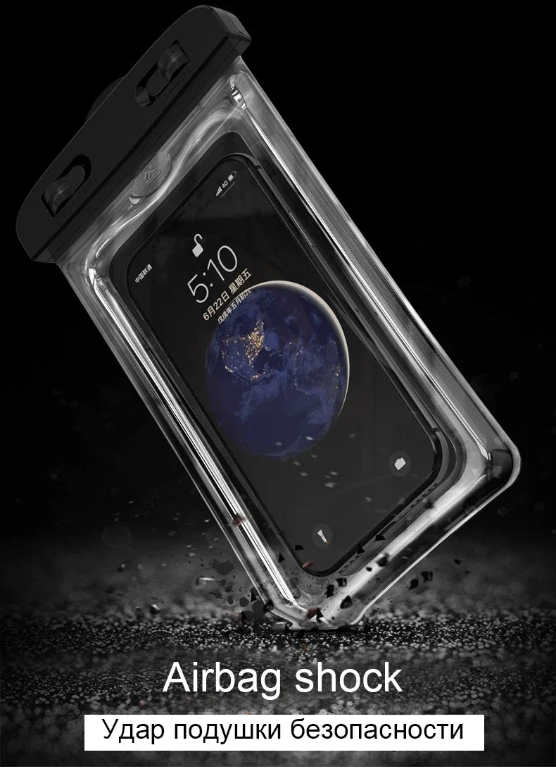 Waterproof Phone Pouch – Touchscreen Friendly, Glow Edge