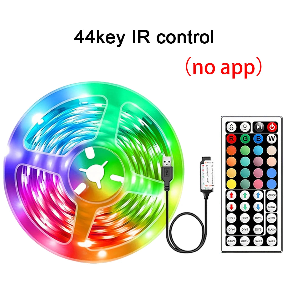 RGB LED Strip Lights – App & Remote Control