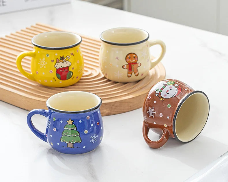 Ceramic Christmas Mug – Cute Santa Style