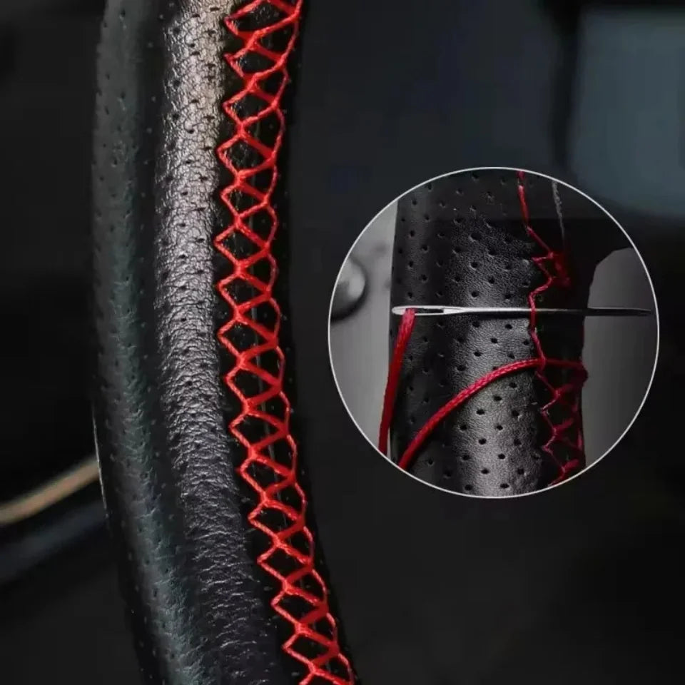 DIY Leather Steering Wheel Cover