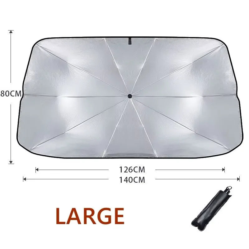 Retractable Windshield Sun Shade