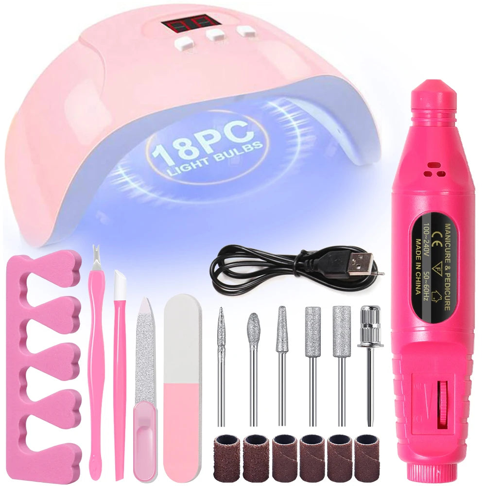 Electric Nail Drill Kit – Portable Manicure & Pedicure Set
