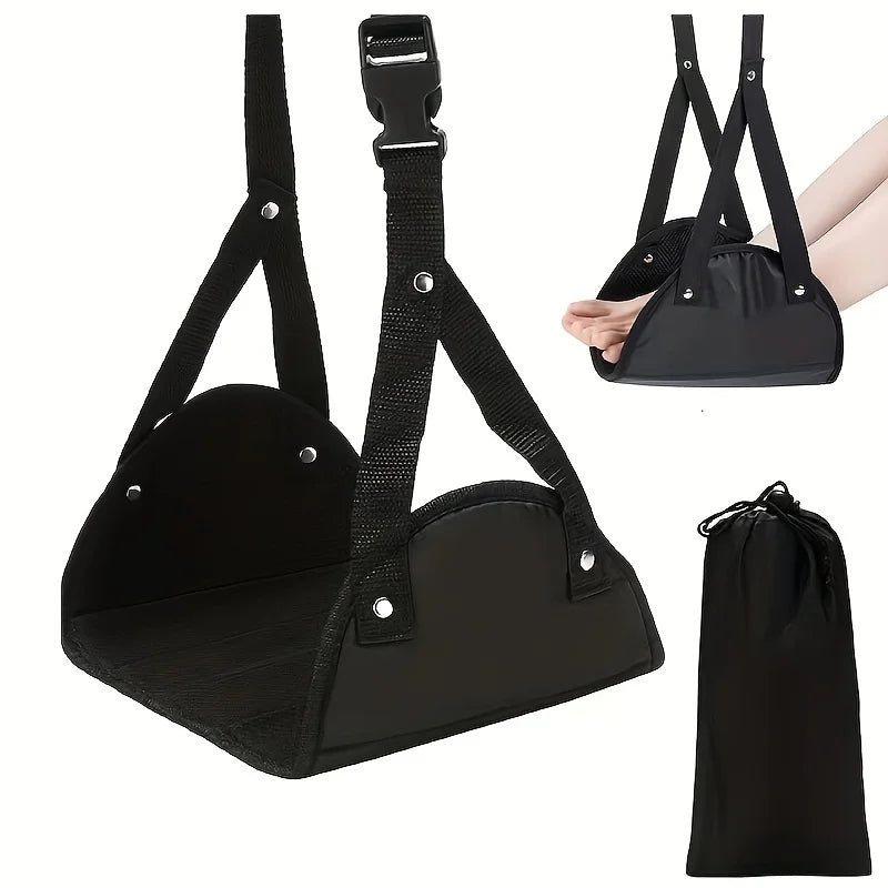 Adjustable Foot Hammock – Desk, Car & Airplane Footrest