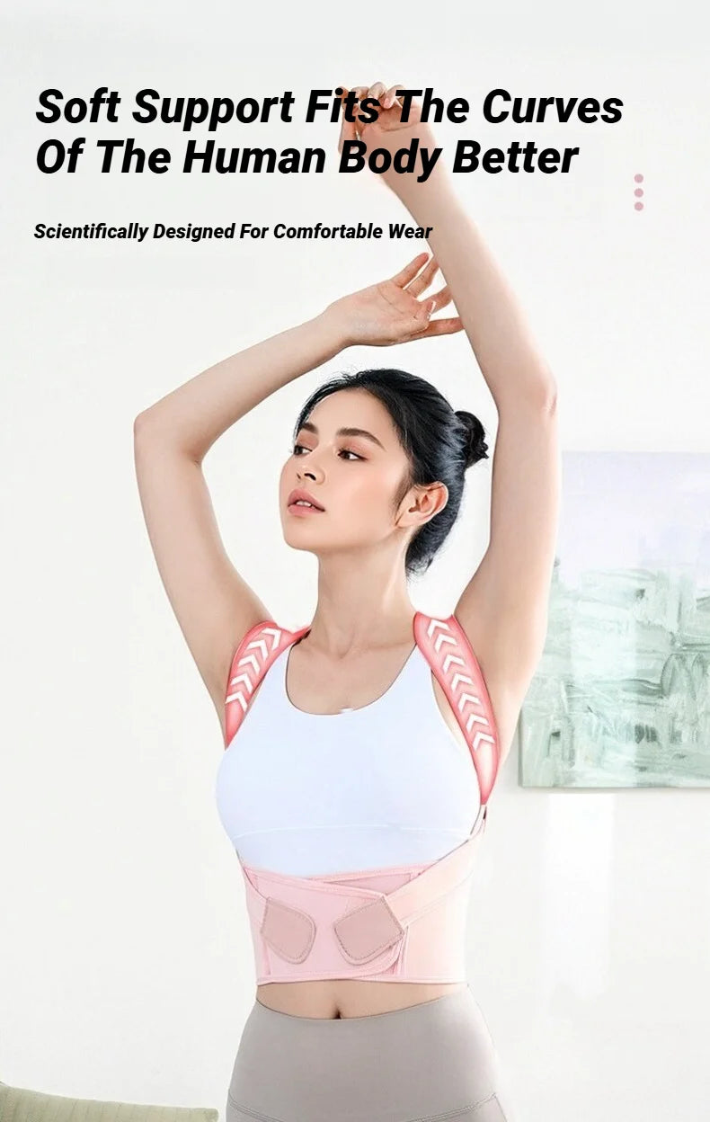 Back Brace Posture Corrector for Women & Men – Breathable