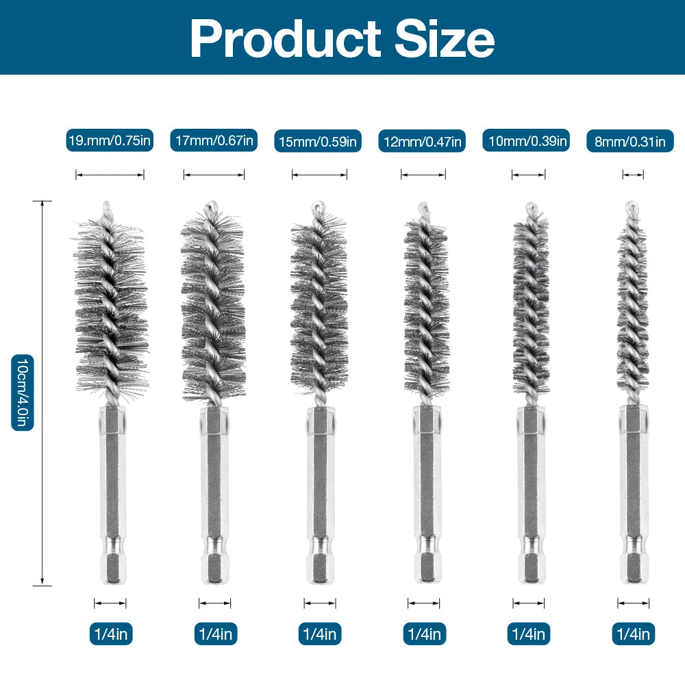 Drill Brush Attachment Set
