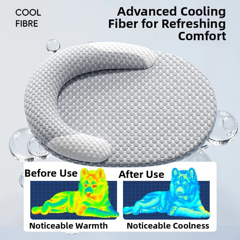 Cooling Ice-Silk Pet Bed – Breathable